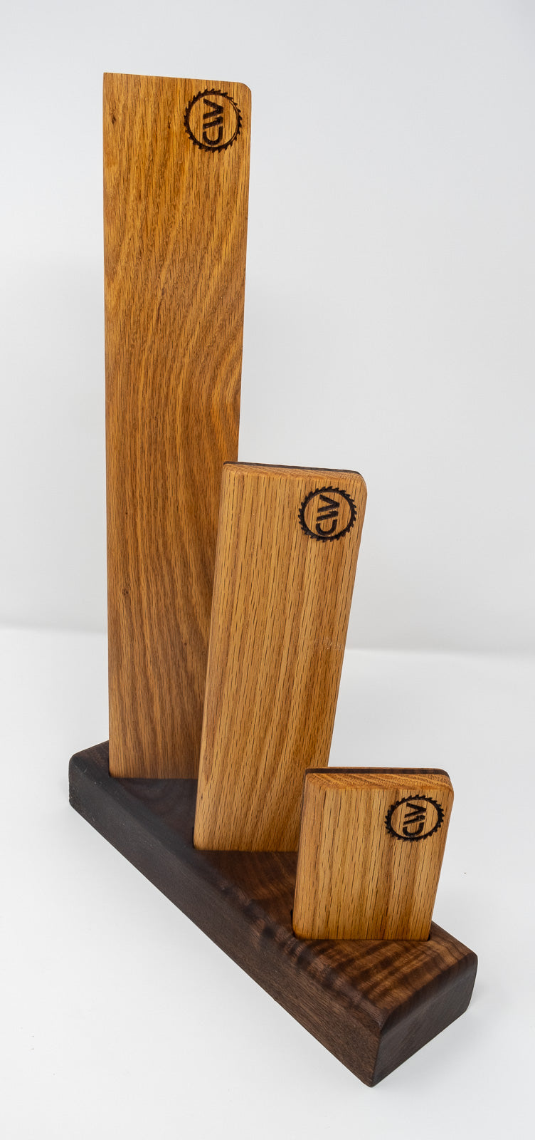 Magnetic Oak Knife Holder