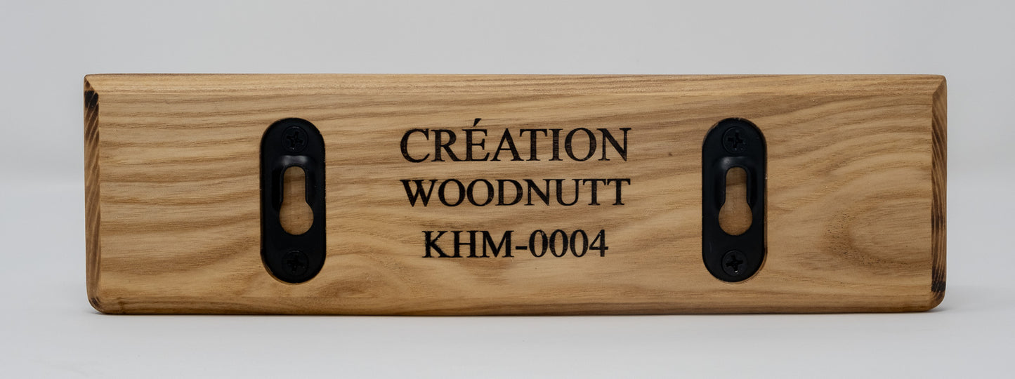 Magnetic knife holder in ash wood